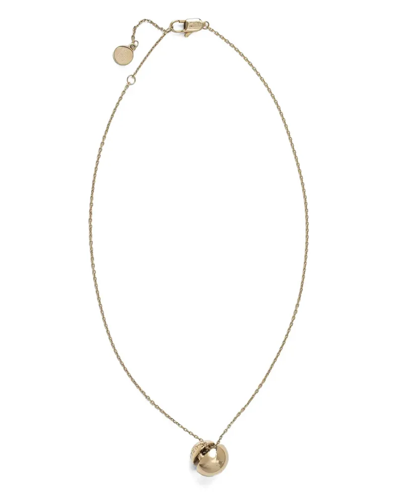 Furla dome-pendant necklace - Gold Gold