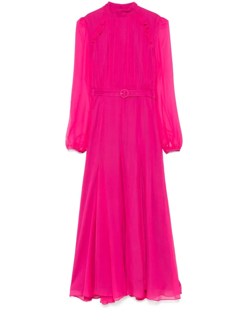 Saloni Jacqui B Maxikleid - Rosa Rosa