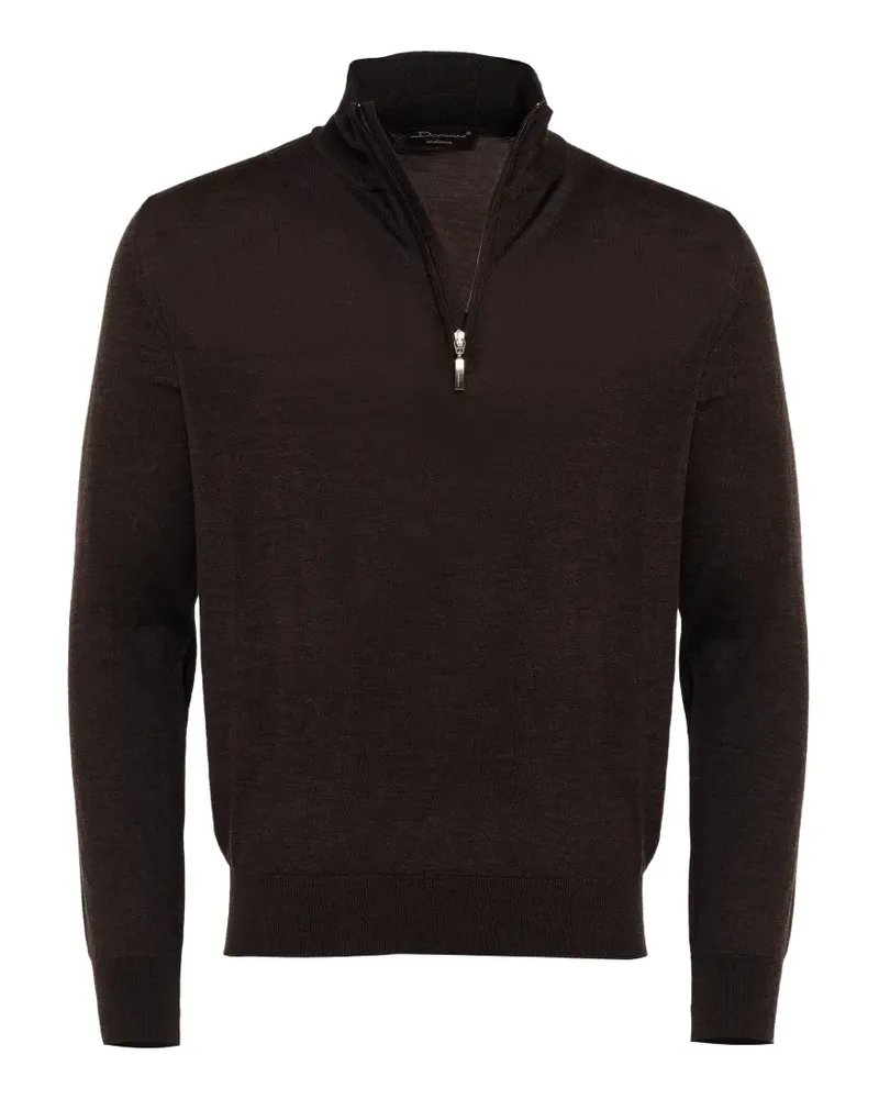 Doriani Pullover mit Reißverschluss - Braun Braun