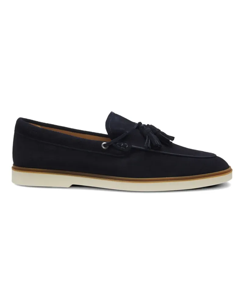 HUGO BOSS Loafer aus Wildleder - Blau Blau