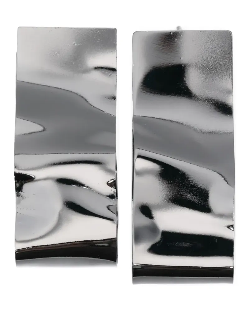 Peserico Rechteckige Ohrringe - Silber Silber