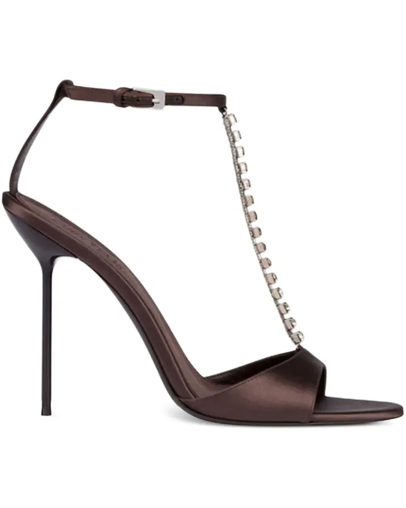 Paris Texas Lidia Sandalen mit T-Riemen 105mm - Braun Braun