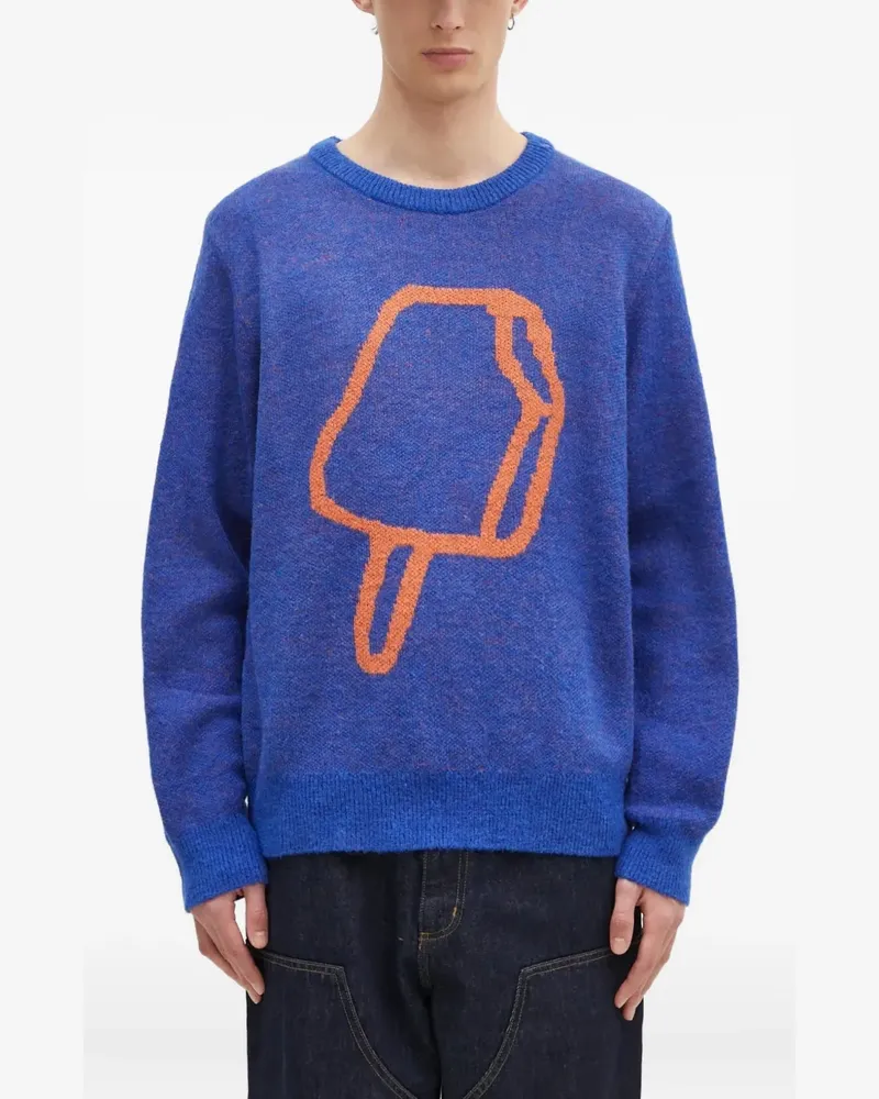 ICECREAM Pullover mit Eiscreme-Motiv - Blau Blau