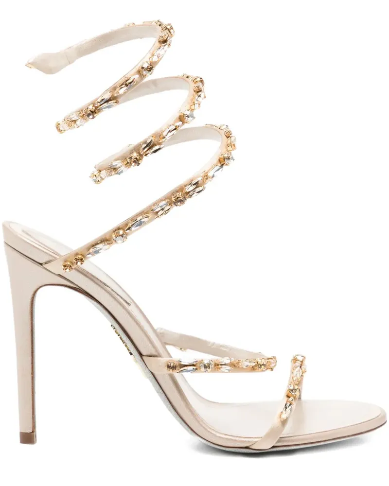 René Caovilla Cleo Sandalen 105mm - Nude Nude