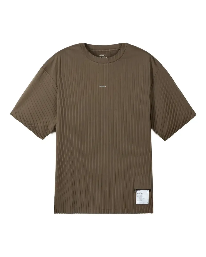 Satisfy ribbed crew-neck T-shirt - Braun Braun