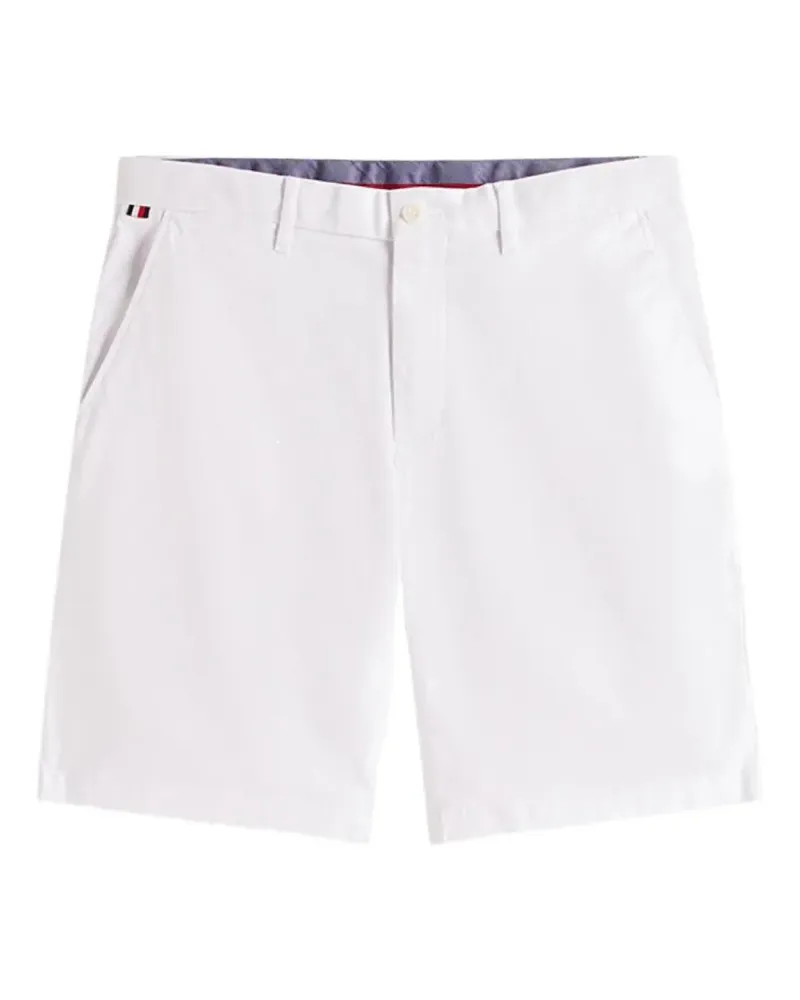 Tommy Hilfiger Brooklyn 1985 logo-patch shorts - Weiß Weiß