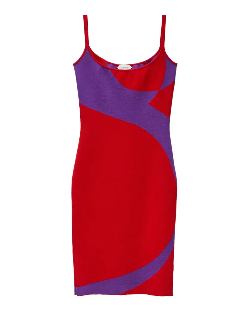 Versace Gestricktes Minikleid - Rot Rot