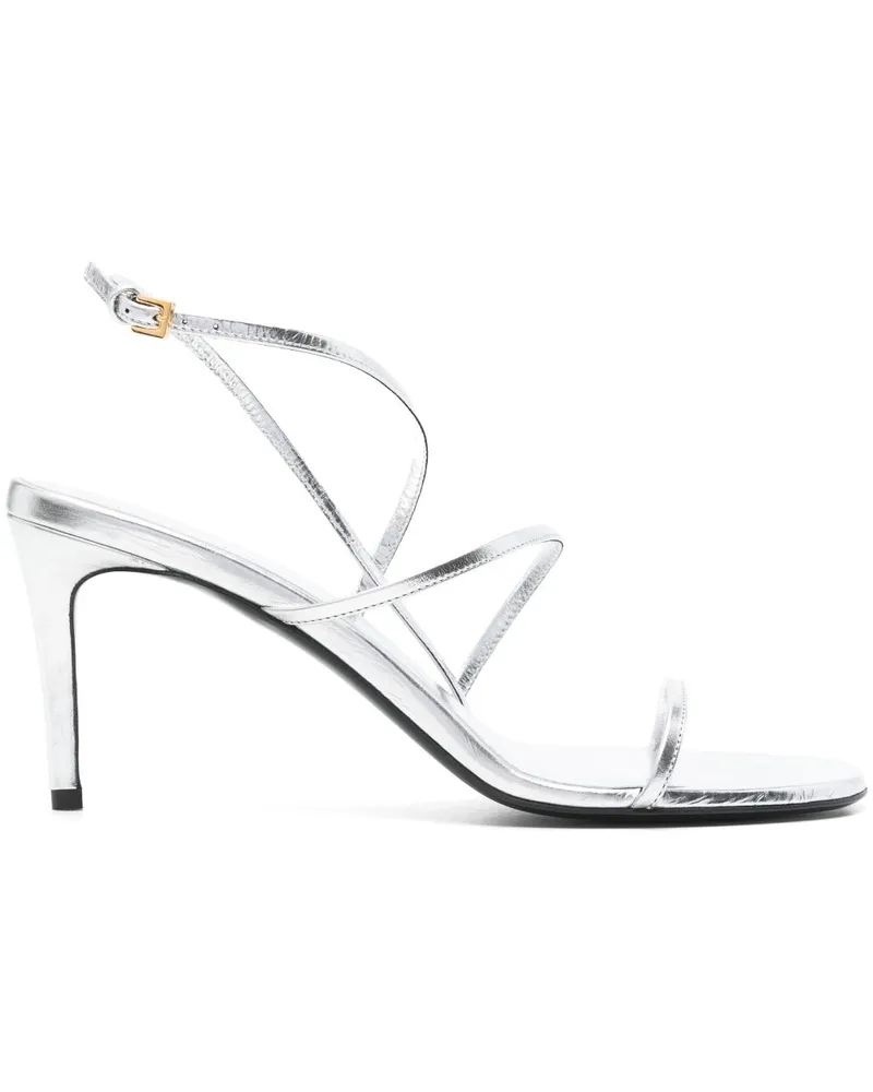 KHAITE Sandalen im Metallic-Look 75mm - Silber Silber