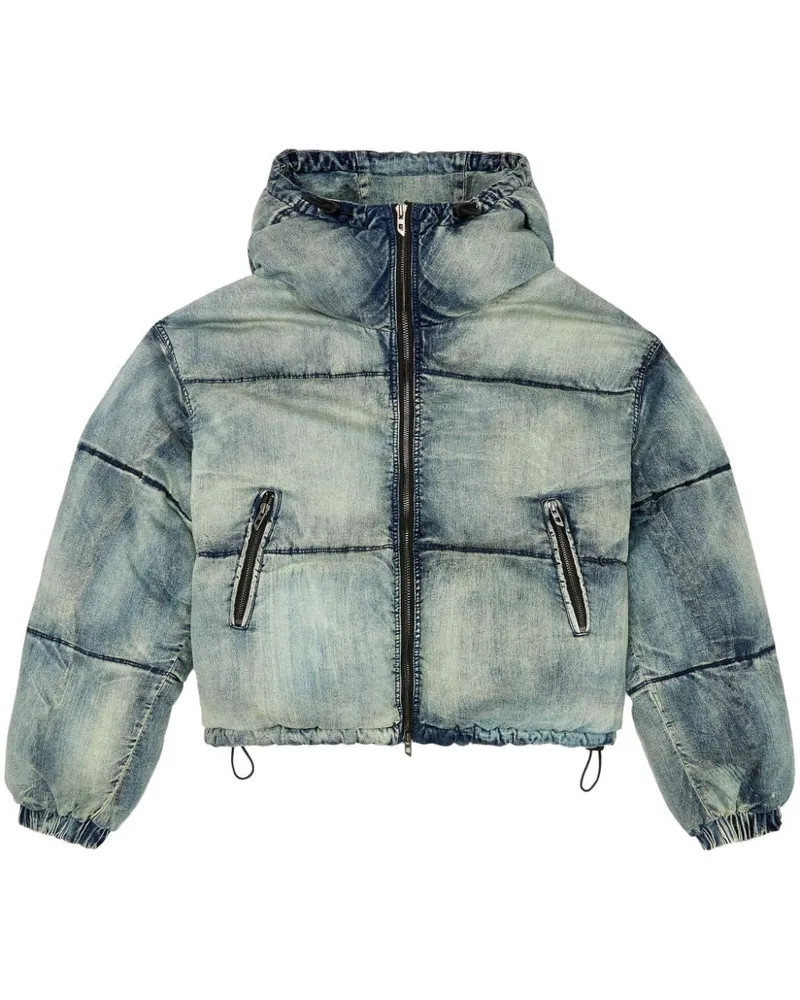 Diesel W-Aves Steppjacke - Blau Blau