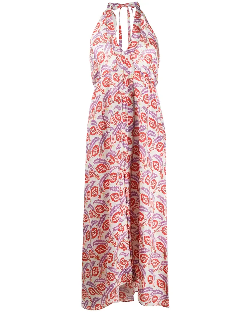 Isabel Marant Neckholder-Kleid mit Print - Orange Orange
