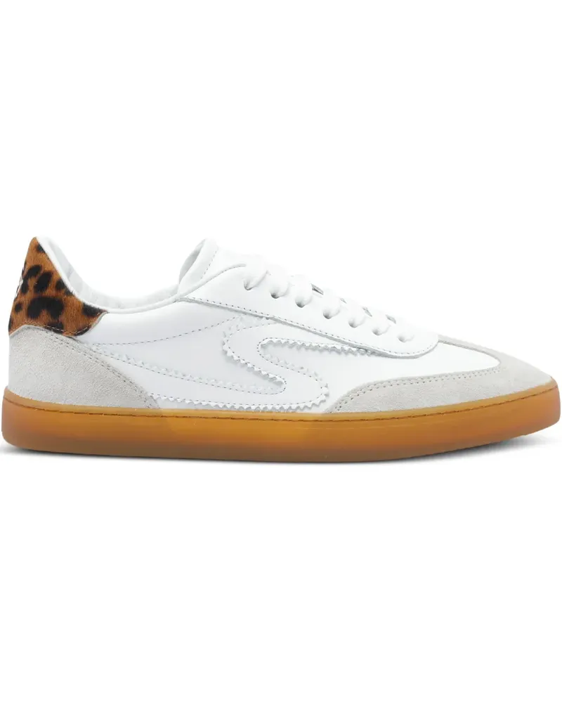Stuart Weitzman Sneakers mit Leoparden-Print - Weiß Weiß