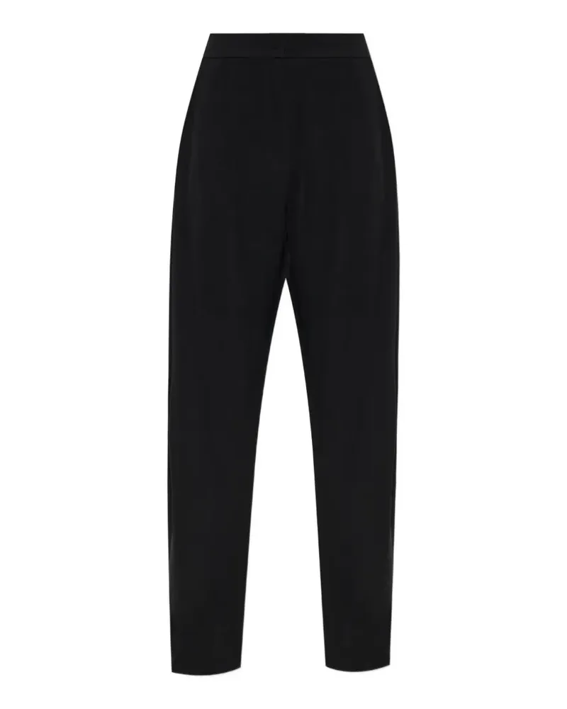 Emporio Armani pleated straight-leg trousers - Schwarz Schwarz