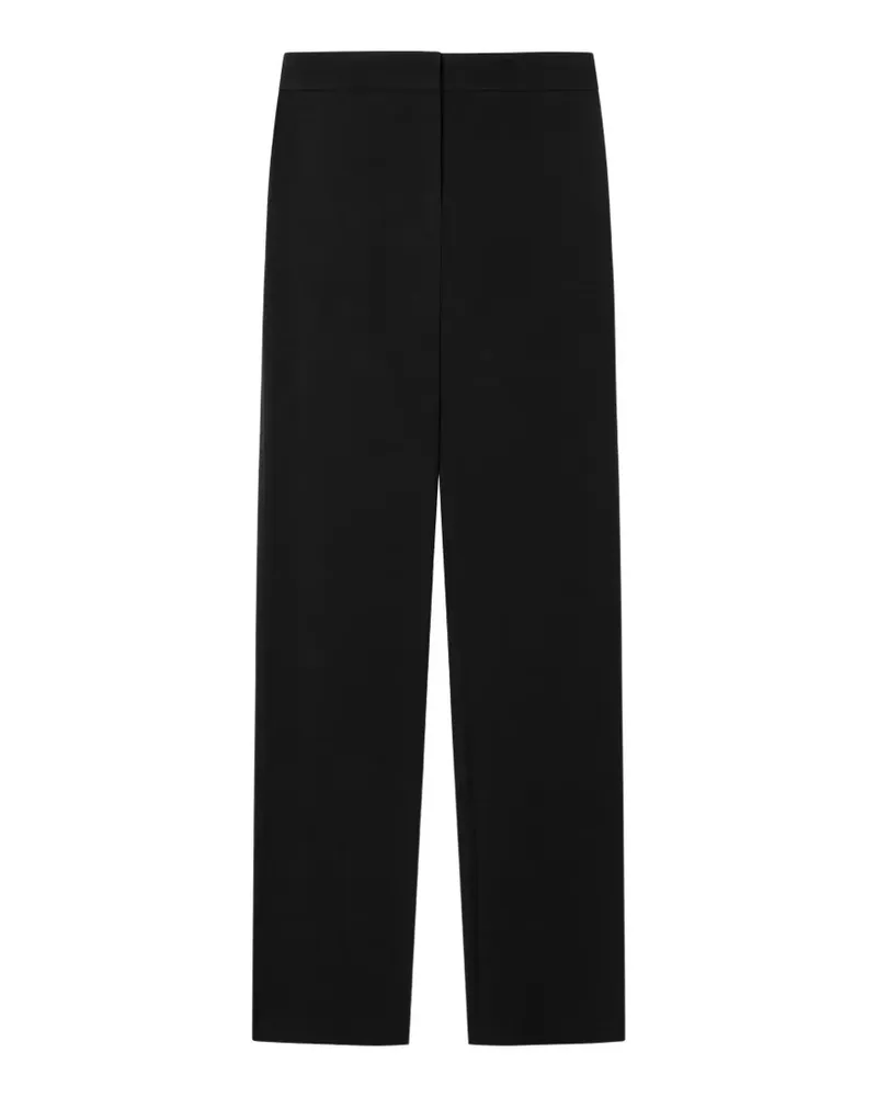 Emporio Armani Straight-Leg-Hose mit Falten - Schwarz Schwarz
