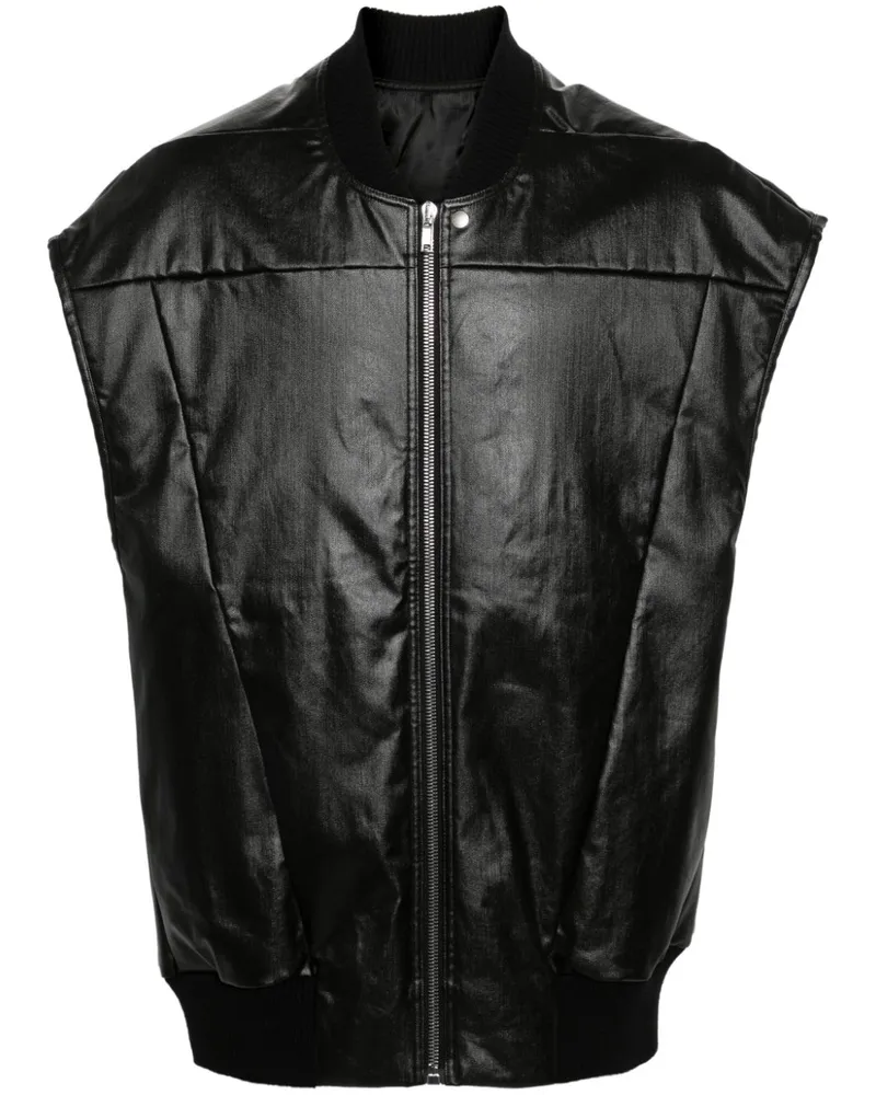 Rick Owens Jumbo Flight Weste - Schwarz Schwarz