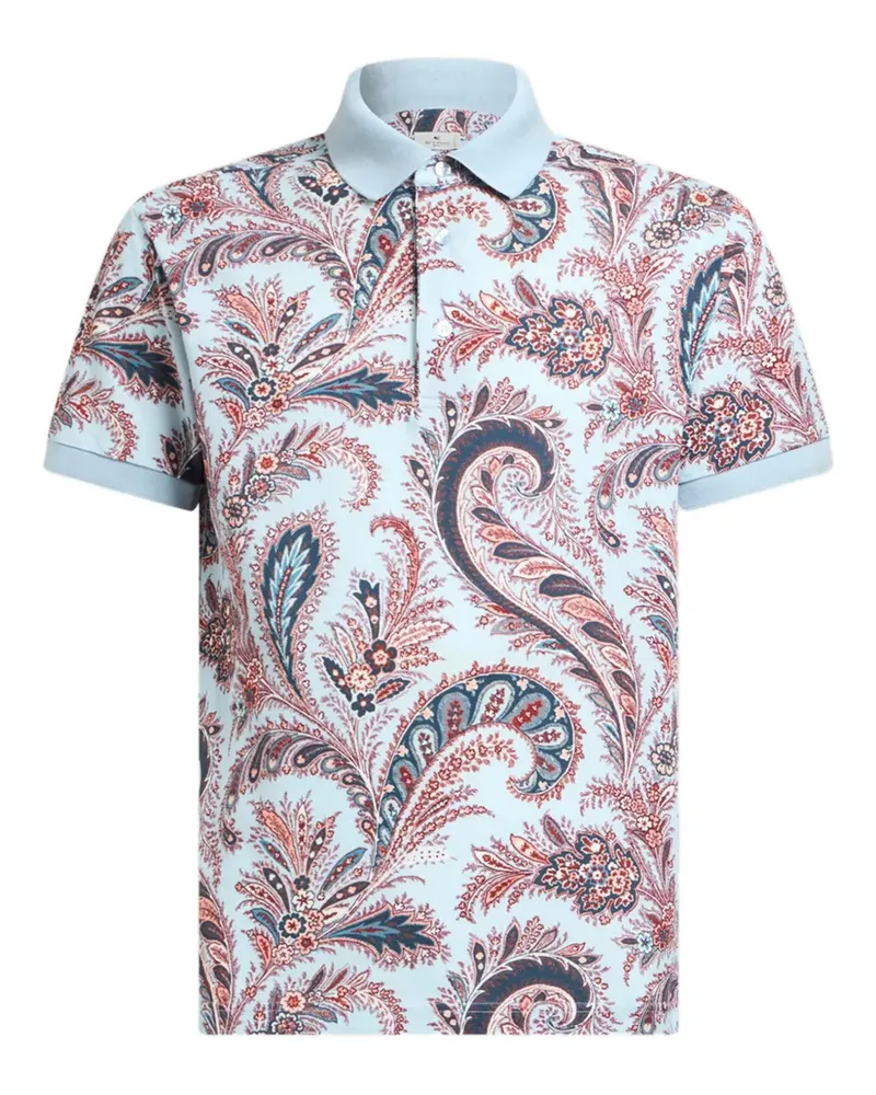 Etro Klassisches Poloshirt - Blau Blau