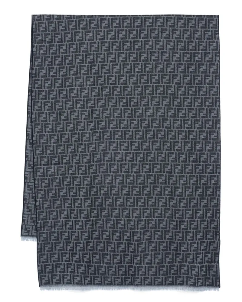 Fendi Schal aus FF-Jacquard - Blau Blau