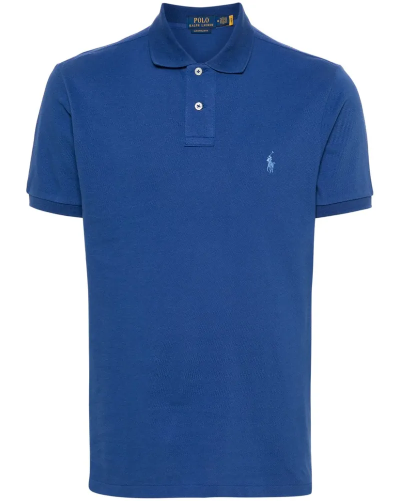 Ralph Lauren Poloshirt mit Polo Pony-Stickerei - Blau Blau