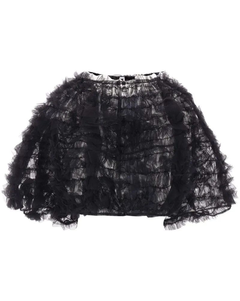 Molly Goddard Greta Bluse - Schwarz Schwarz