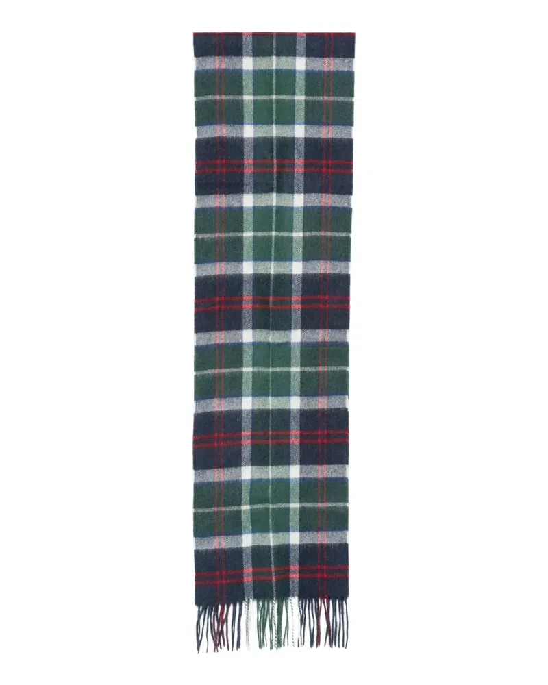 Barbour tartan fringed scarf - Grün Grün
