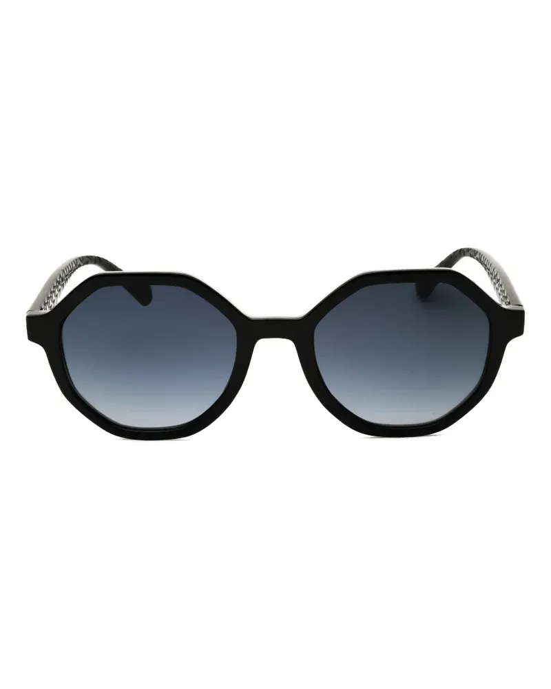 Moschino geometric-frame sunglasses - Schwarz Schwarz