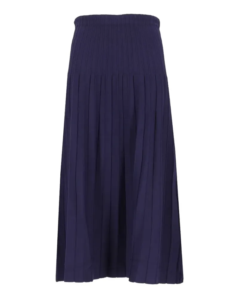STAUD Lena Midirock mit Falten - Blau Blau