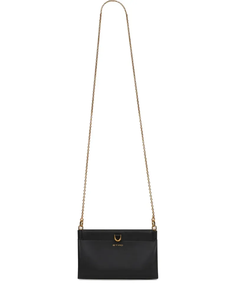 Etro mini Talk leather shoulder bag - Schwarz Schwarz