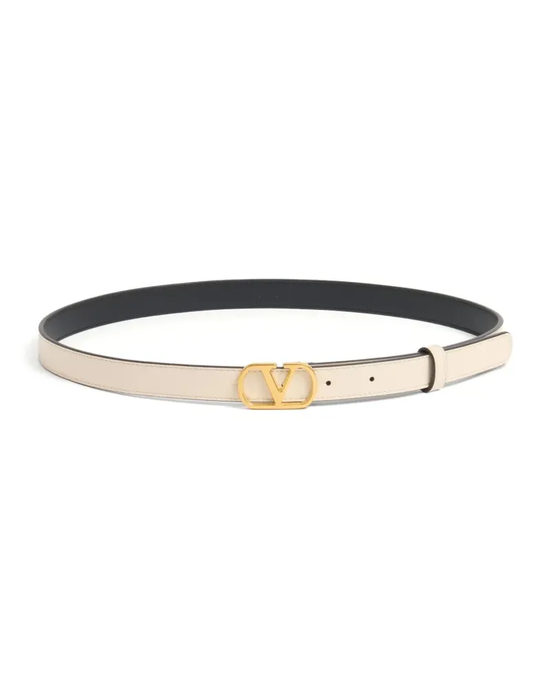 Valentino Garavani VLogo Signature Gürtel aus Leder 20mm - Nude Nude