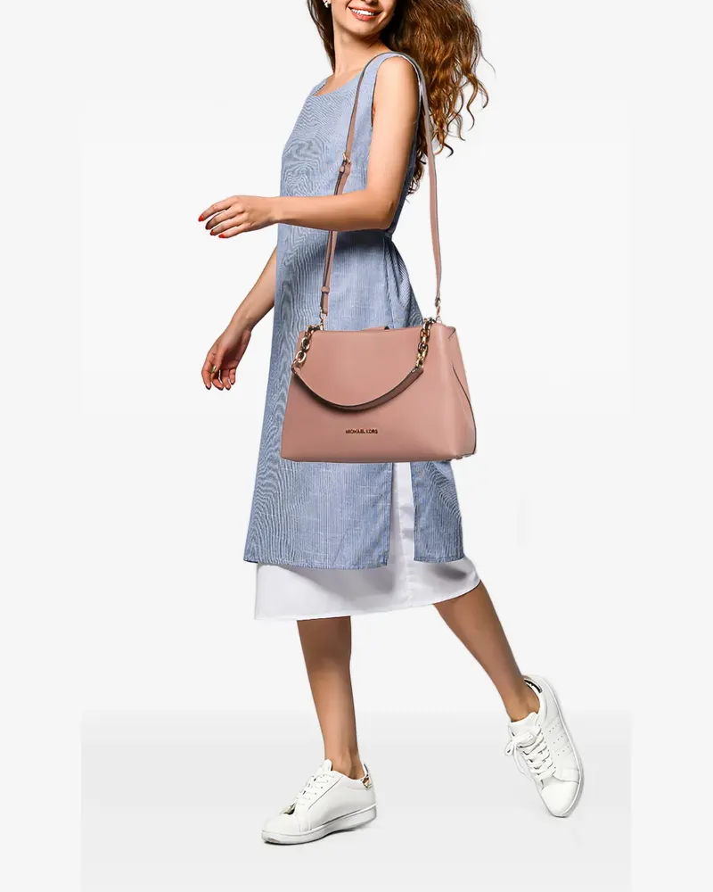 Michael Kors Große Portia Satchel-Tasche - Rosa Rosa