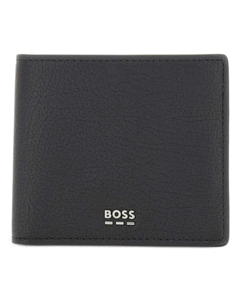 HUGO BOSS Lewys hammered-effect wallet - Schwarz Schwarz