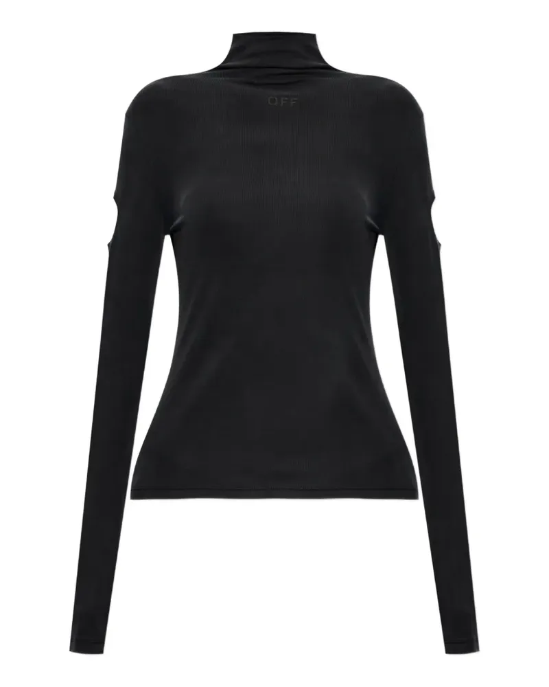 OFF-WHITE cut-out T-shirt - Schwarz Schwarz