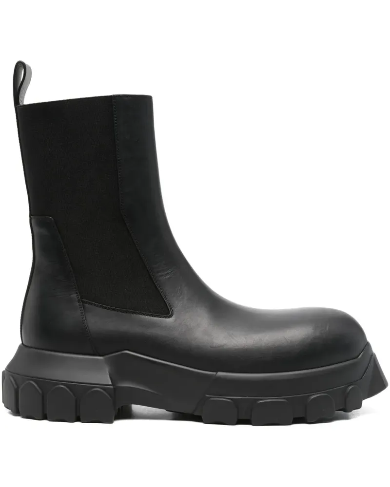 Rick Owens Beatle Bozo Tractor Chelsea-Stiefel - Schwarz Schwarz