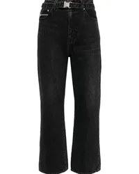 Sacai Straight-Leg-Jeans Schwarz