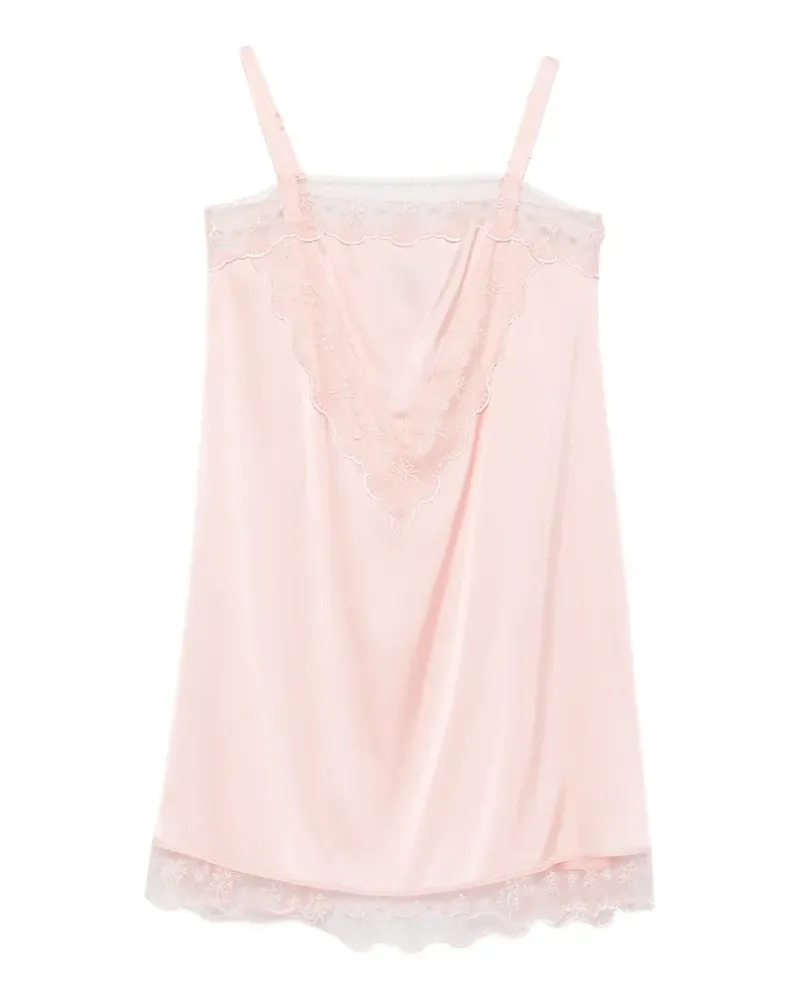 Simone Rocha lace-trim mini dress - Rosa Rosa