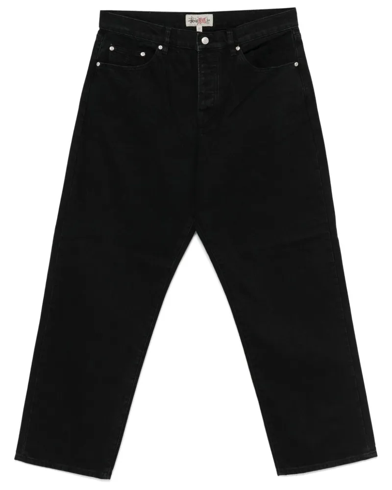 Stüssy Big Ol Jeans - Schwarz Schwarz