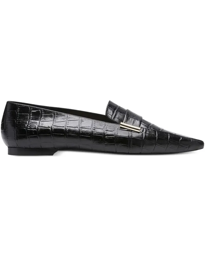 Flattered Loafer mit Kroko-Prägung - Schwarz Schwarz
