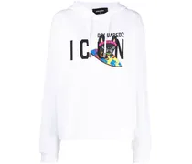 Hoodie mit Logo-Print - Weiß