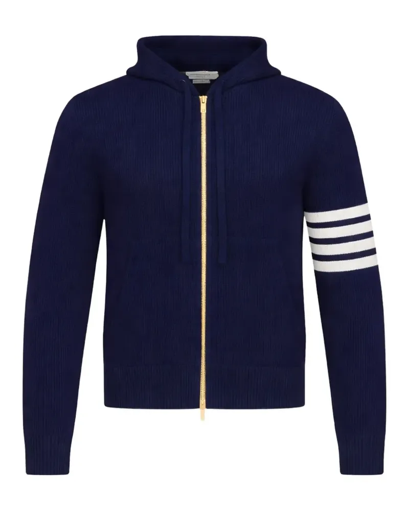 Thom Browne Kapuzenjacke mit Reißverschluss - Blau Blau