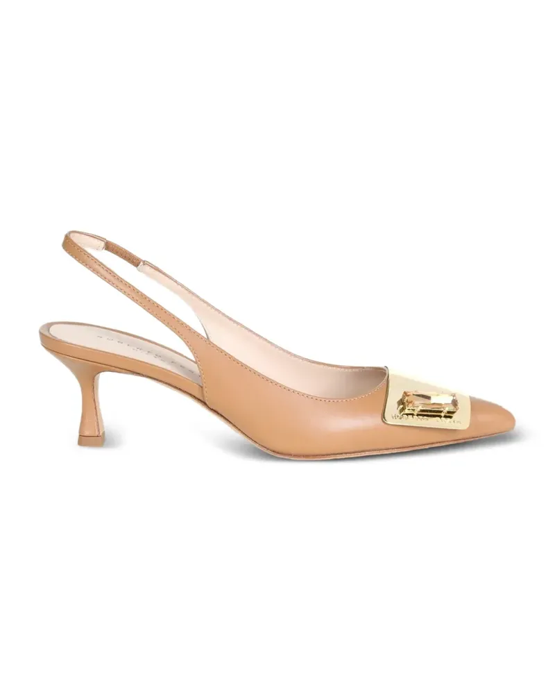 FESTA Milano plaque accessory pumps - Nude Nude