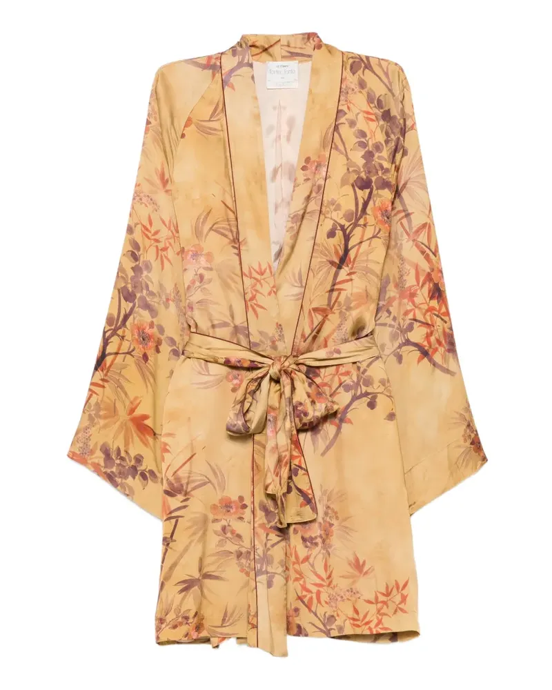 forte_forte Jacke mit Blumenprint - Braun Braun
