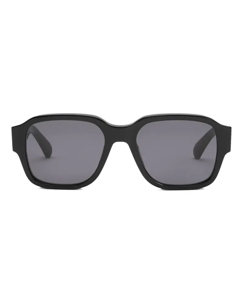 AMI Paris 75006 Sonnenbrille mit eckigem Gestell - Schwarz Schwarz