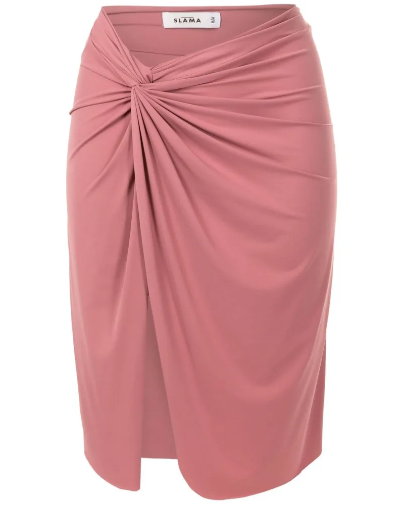 Amir Slama Asymmetrisches T-Shirt - Rosa Rosa