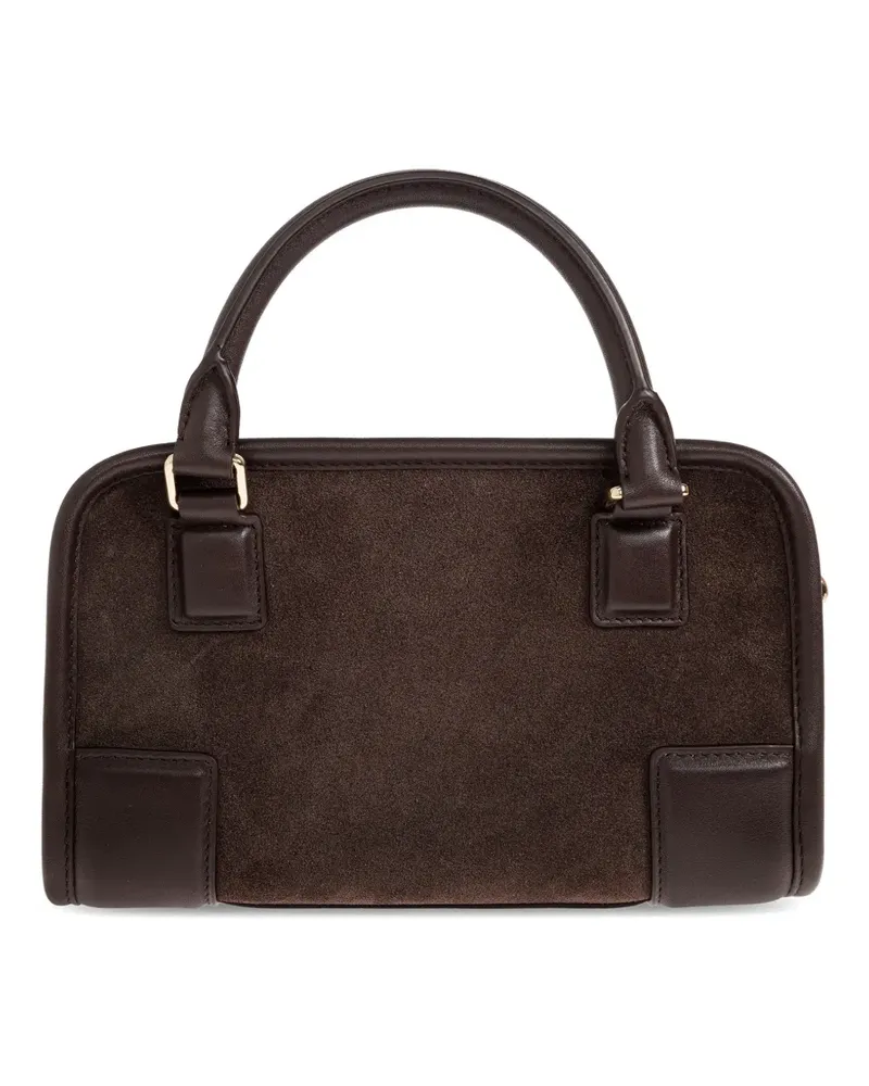 Loewe mini Amazon 180 suede tote bag - Braun Braun