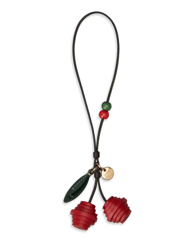 TOD'S Schlüsselanhänger mit Kirschanhänger - Rot Rot