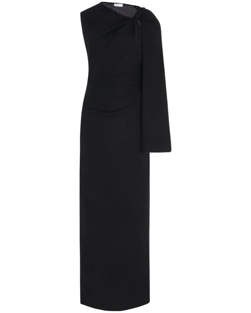 Rosetta Getty Twist Cape-Maxikleid - Schwarz Schwarz