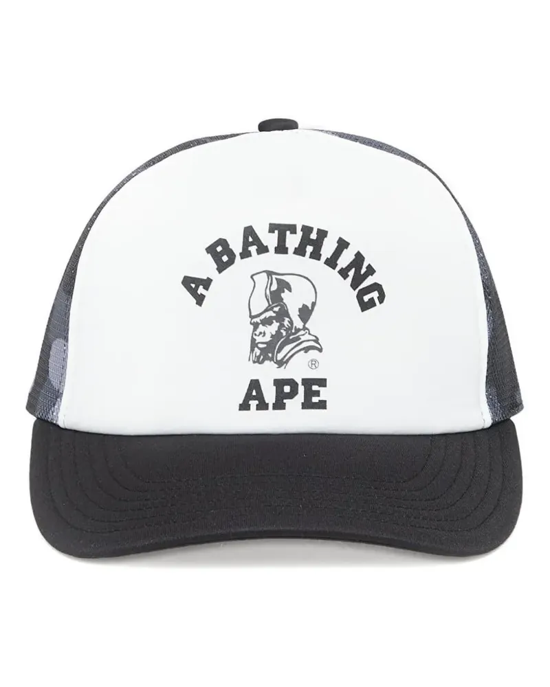 BAPE camo-print cap - Schwarz Schwarz