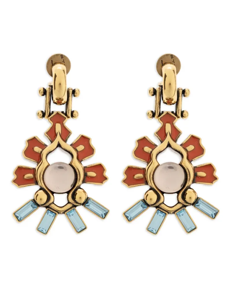 Etro floral drop earrings - Gold Gold