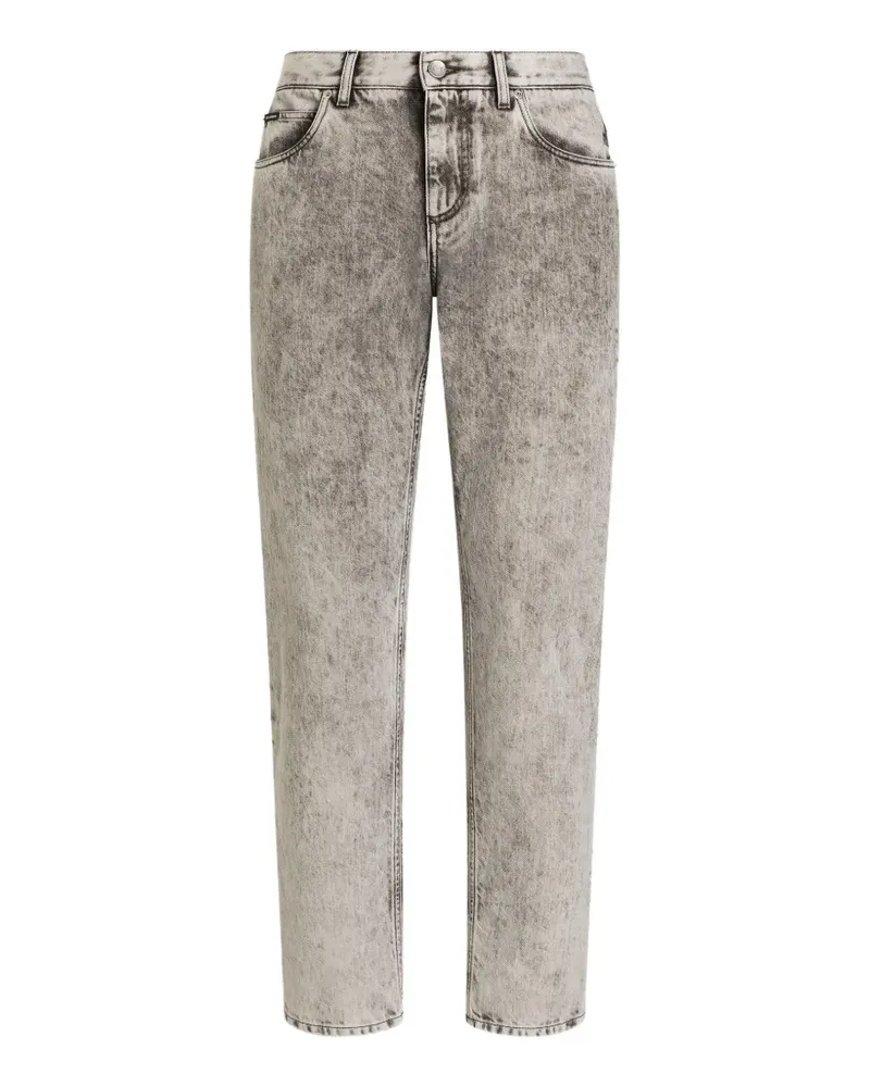 Dolce & Gabbana Jeans mit Logo-Schild - Grau Grau