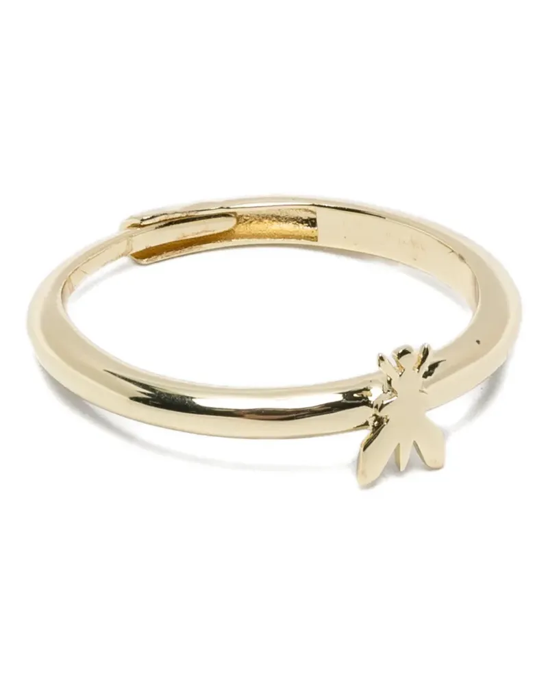 Patrizia Pepe Micro Fly logo ring - Gold Gold