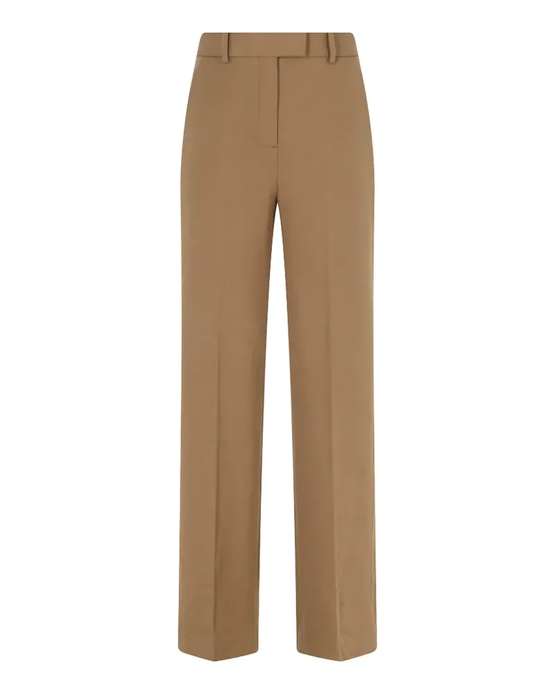 CIRCOLO 1901 pressed-crease tailored trousers - Braun Braun