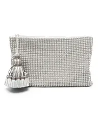 Anya Hindmarch Georgiana Clutch mit Kristallen Silber